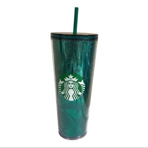 Starbucks metallic green mermaid Tumblr